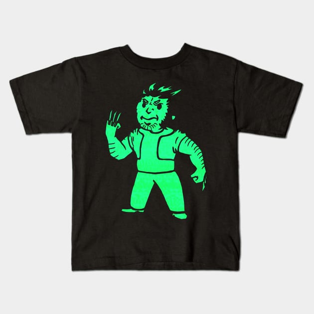 Adamantium Skeleton perk Kids T-Shirt by KingVego